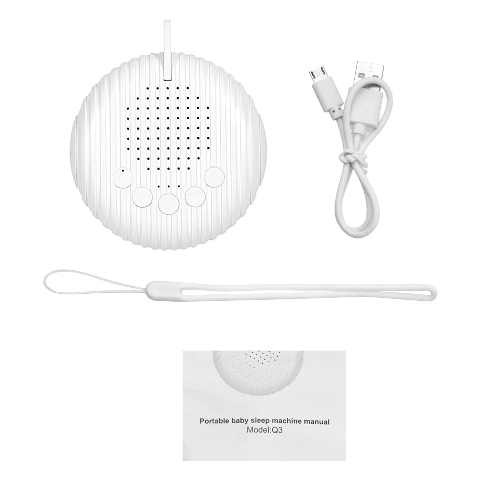 Portable White Noise Baby Sleep Machine with 10 Soothing Sounds