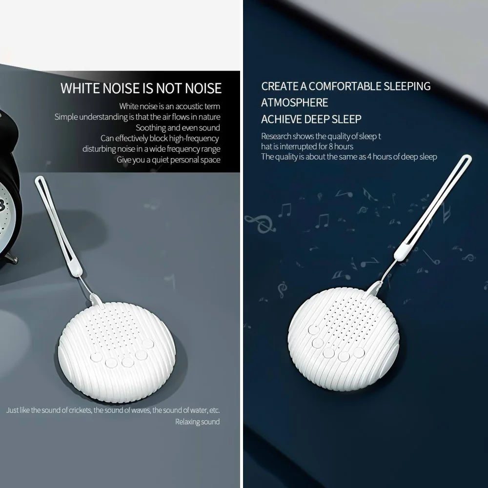 Portable White Noise Baby Sleep Machine with 10 Soothing Sounds