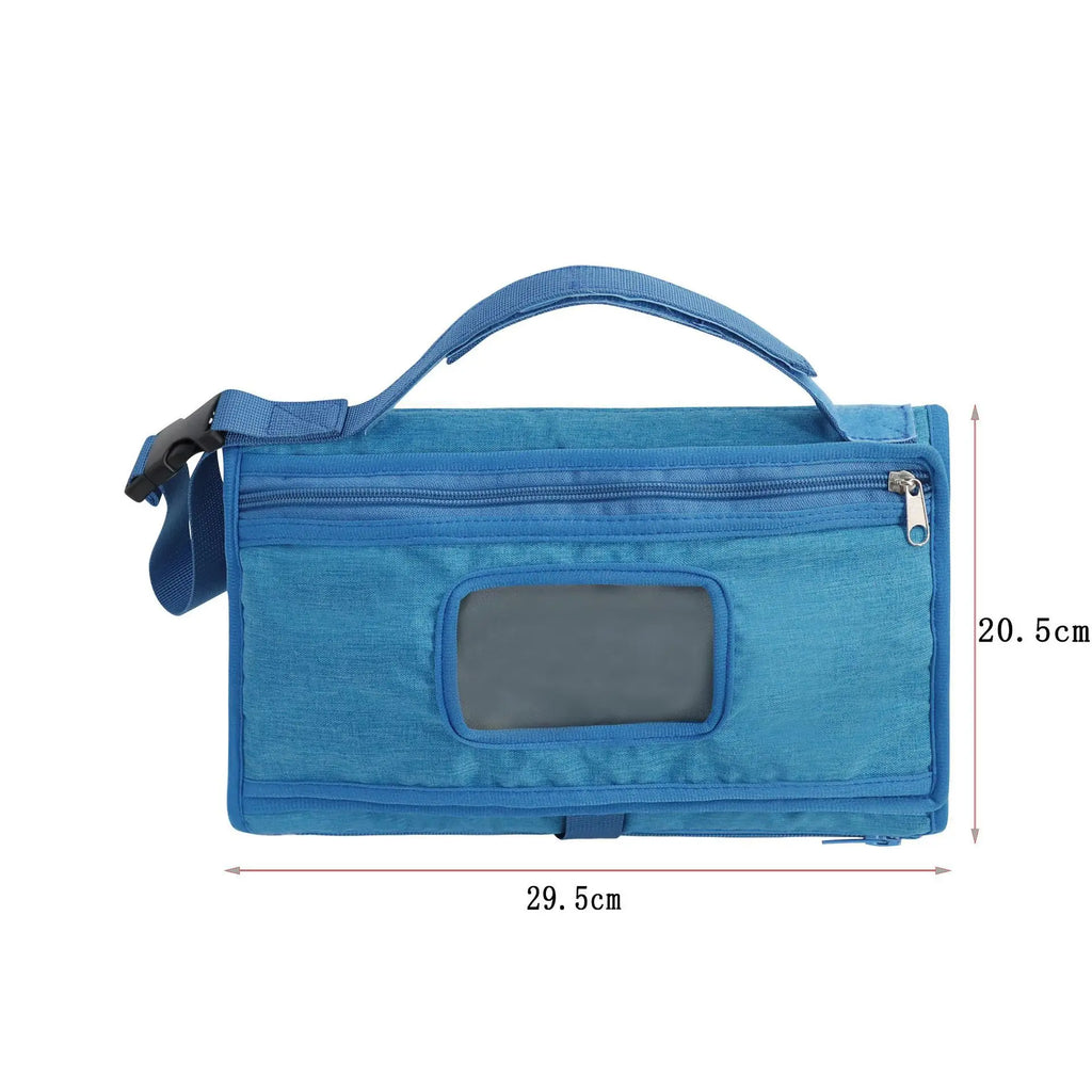 Portable Baby Diaper Changing Pad with Storage Pockets | Waterproof Travel Changing Mat