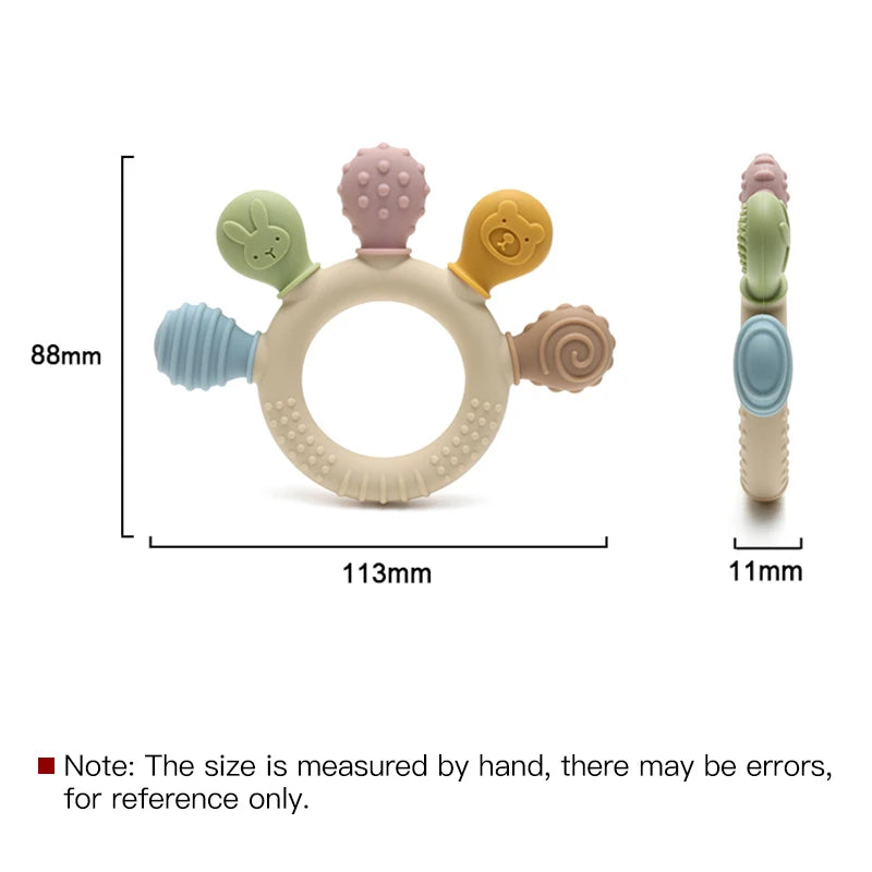 BPA-Free Dinosaur Silicone Baby Teether