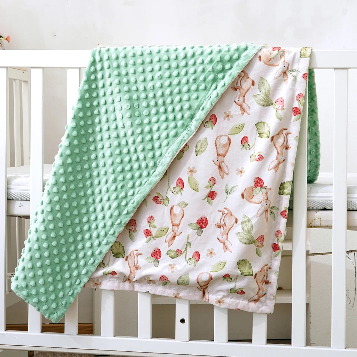 Ultra-Soft Plush Minky Baby Blanket | Cozy Toddler Throw (30” x 40”)