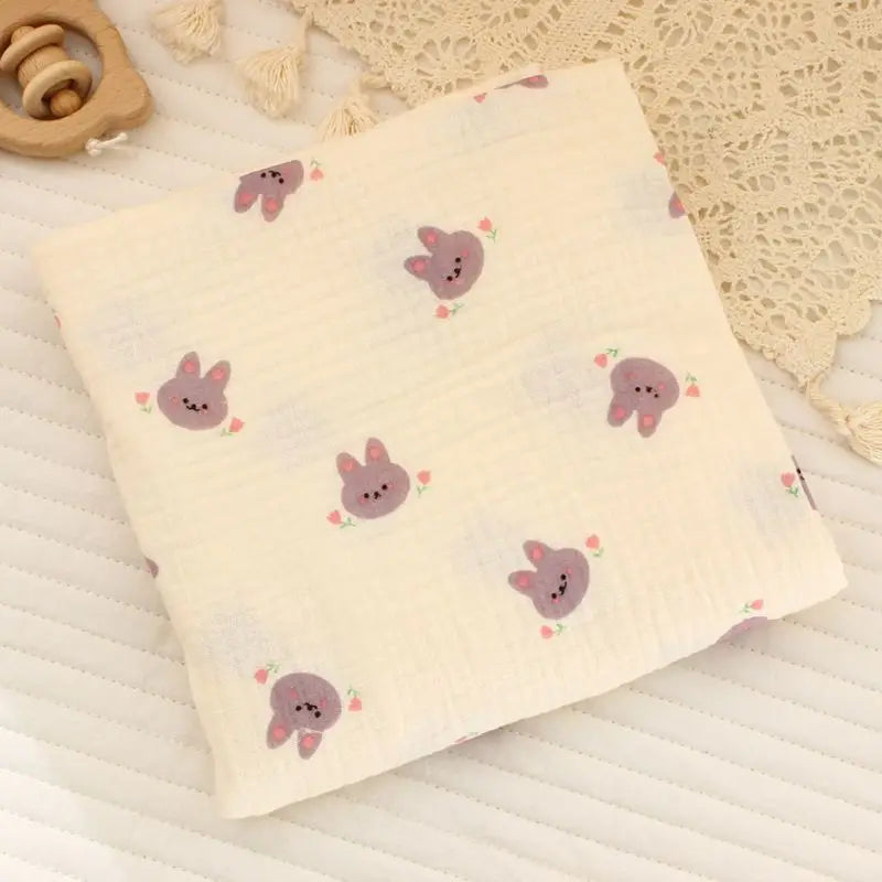 Breathable Cotton Muslin Swaddle Blanket for Newborns