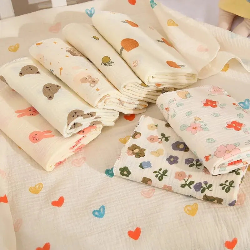 Breathable Cotton Muslin Swaddle Blanket for Newborns