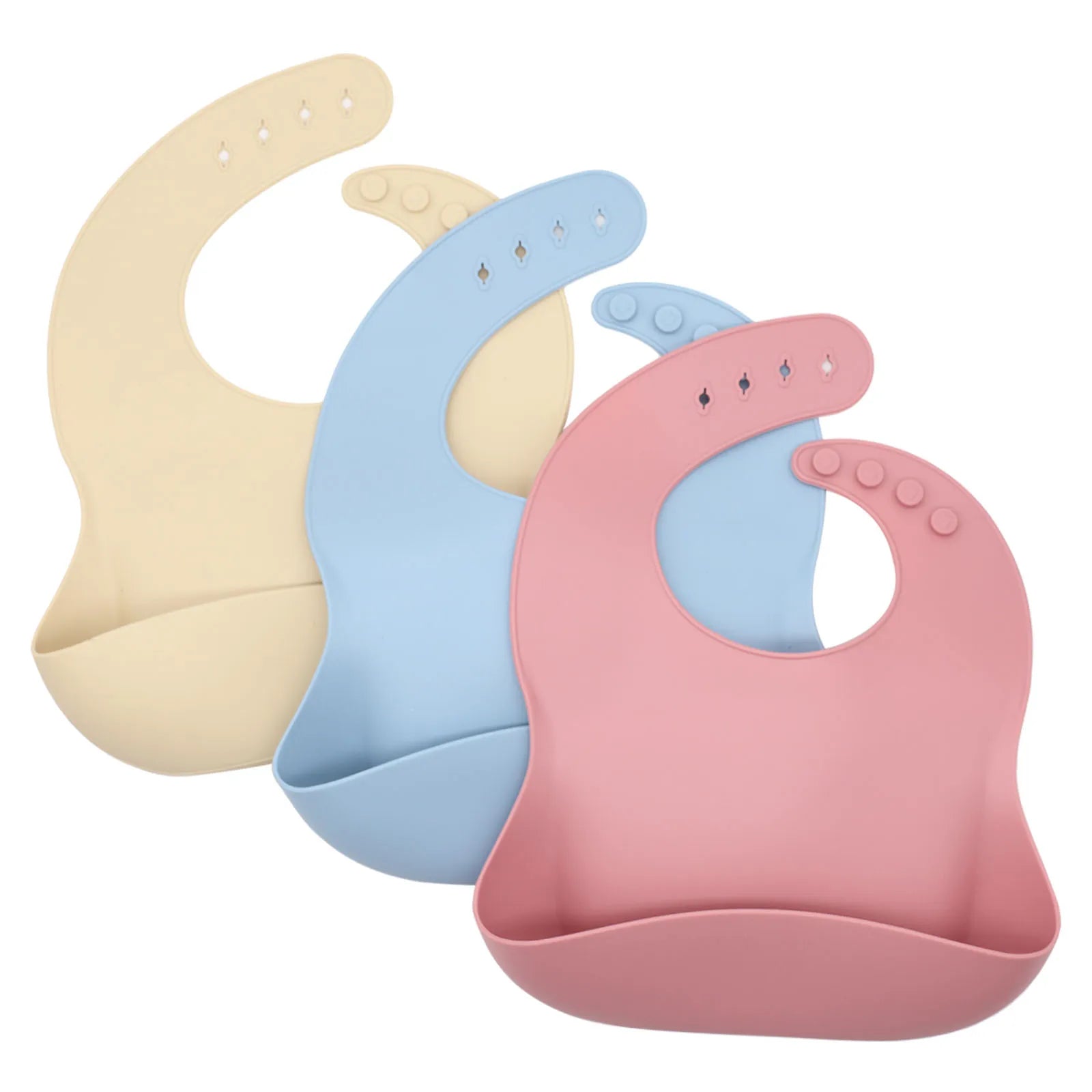 Silicone Baby Bib with Food Catcher Pocket | Adjustable Mess-Free Bib for Babies & Toddlers – TinyEase