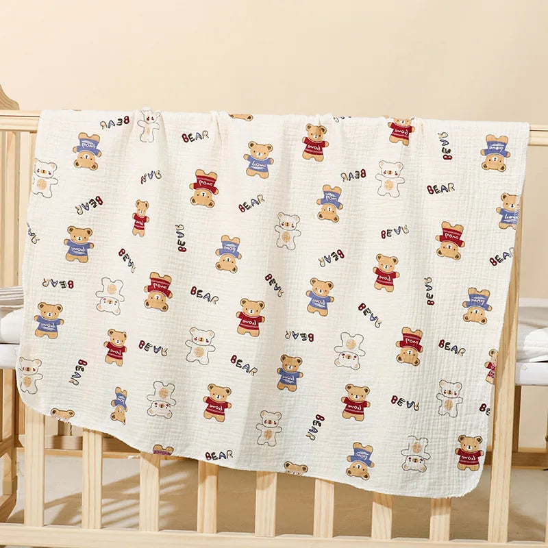 Breathable Cotton Muslin Swaddle Blanket for Newborns