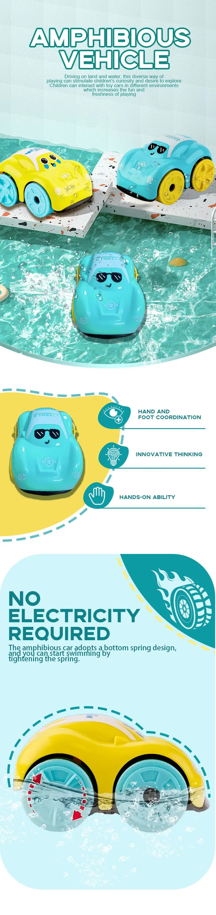 Swimming Amphibious Bath Cars