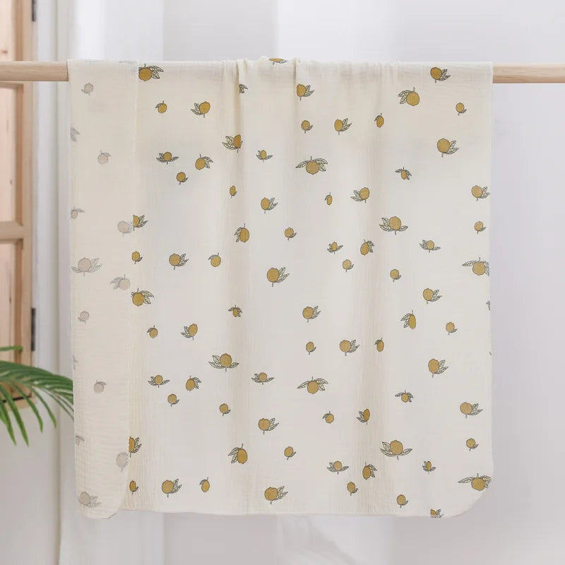 Breathable Cotton Muslin Swaddle Blanket for Newborns