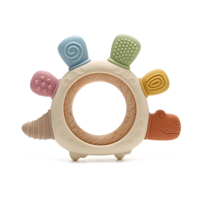 BPA-Free Dinosaur Silicone Baby Teether