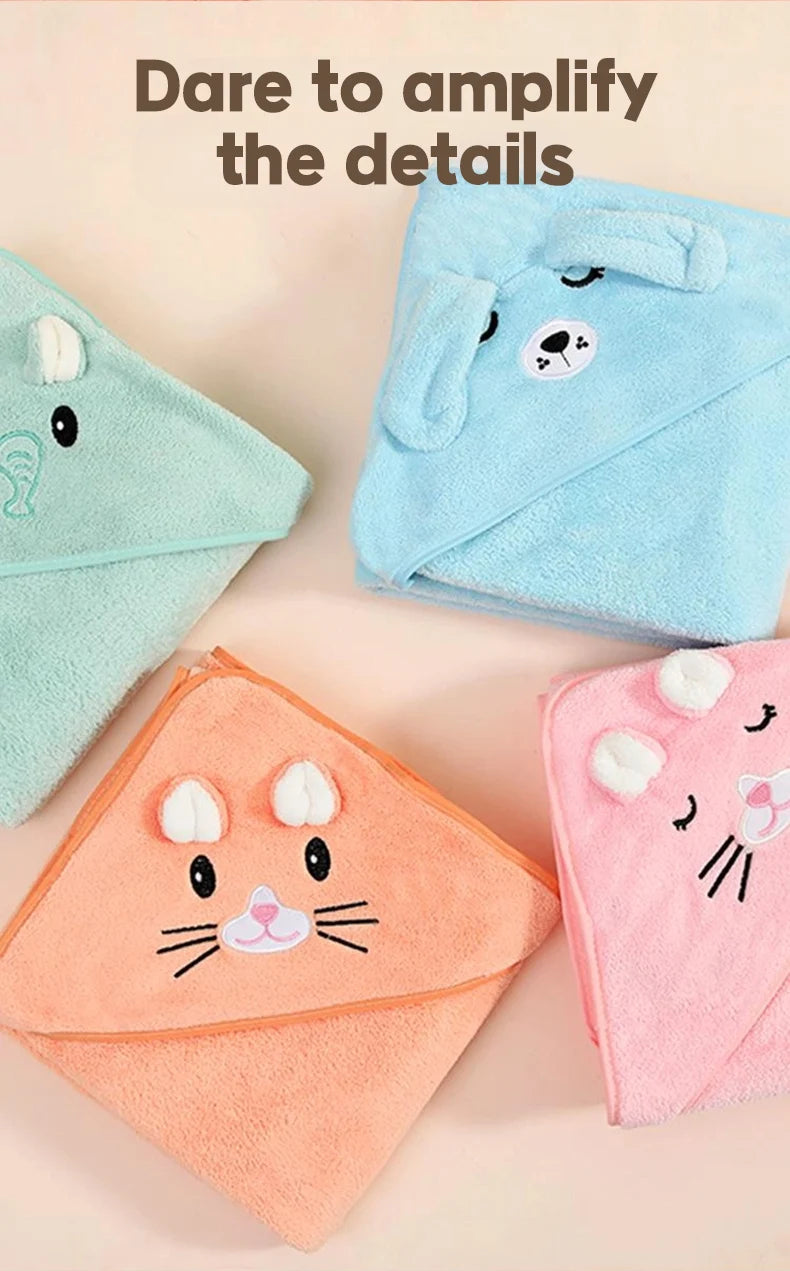 Ultra-Soft Baby Bath Towel & Swaddle Wrap