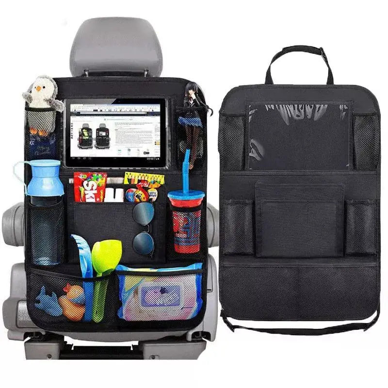 Car Backseat Organizer with Touchscreen Tablet Holder