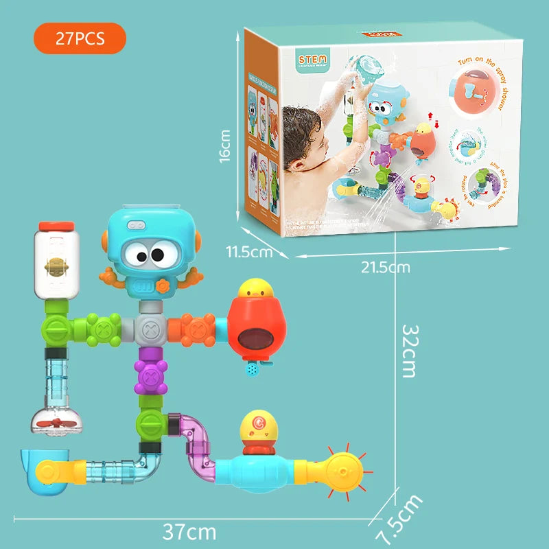Water Pipes & Spinner Bath Activity Set