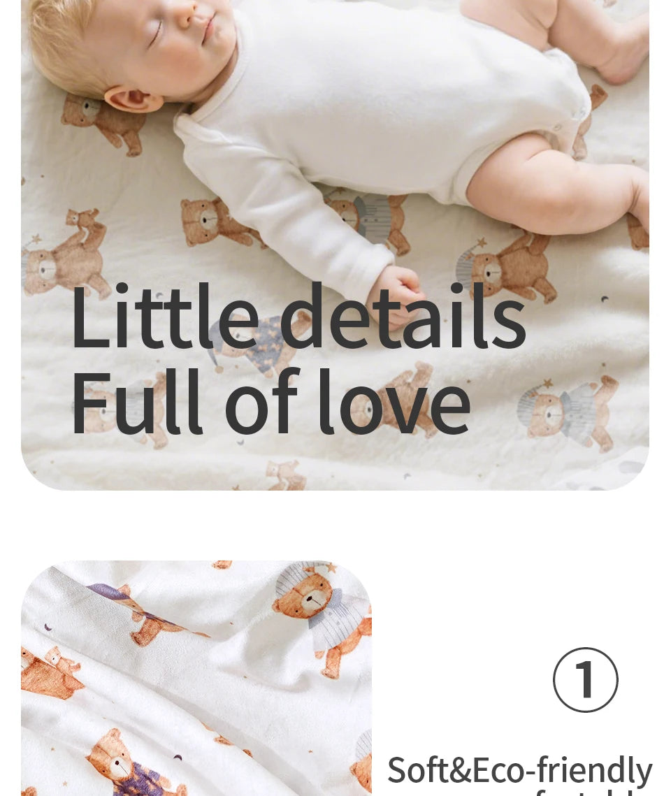 Ultra-Soft Plush Minky Baby Blanket | Cozy Toddler Throw (30” x 40”)