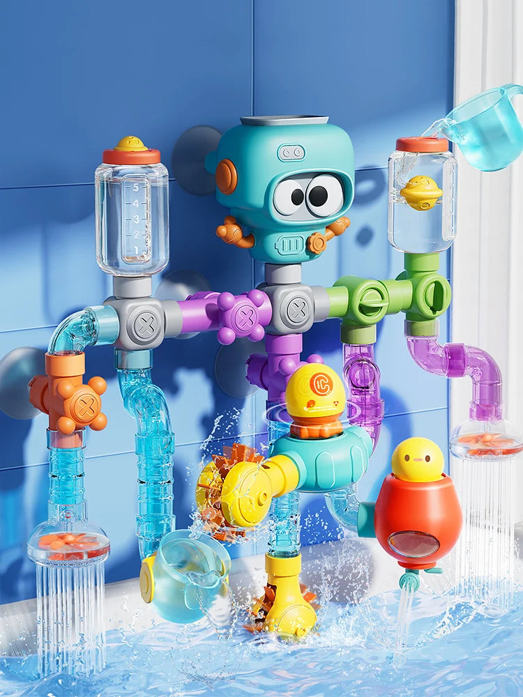Water Pipes & Spinner Bath Activity Set