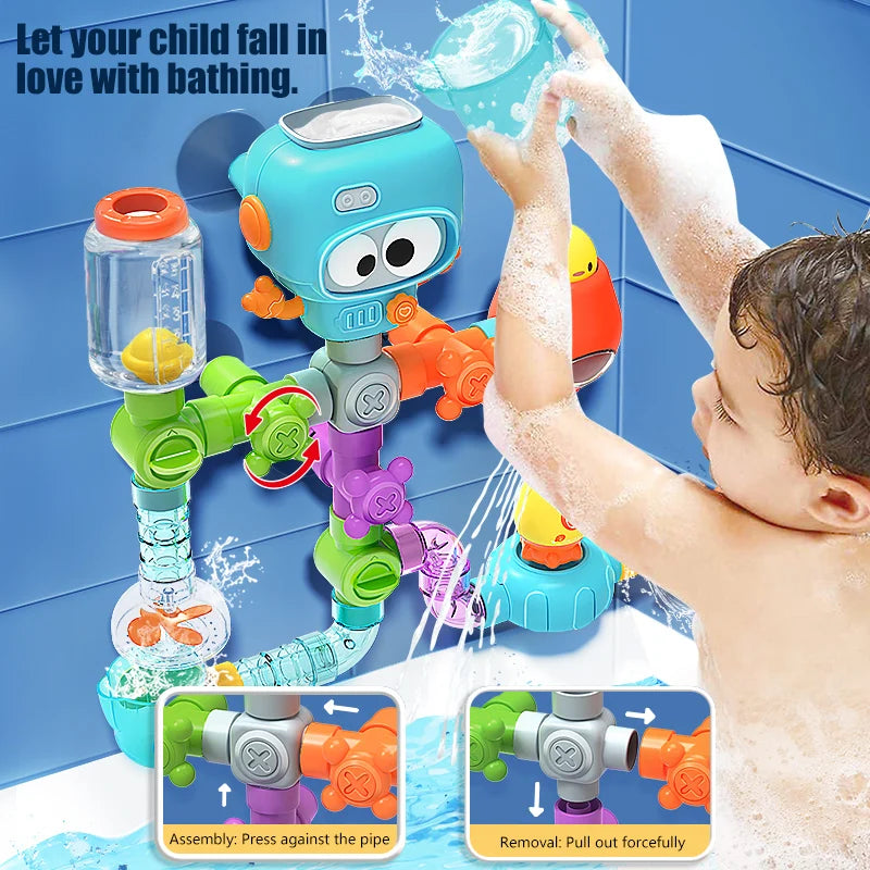 Water Pipes & Spinner Bath Activity Set