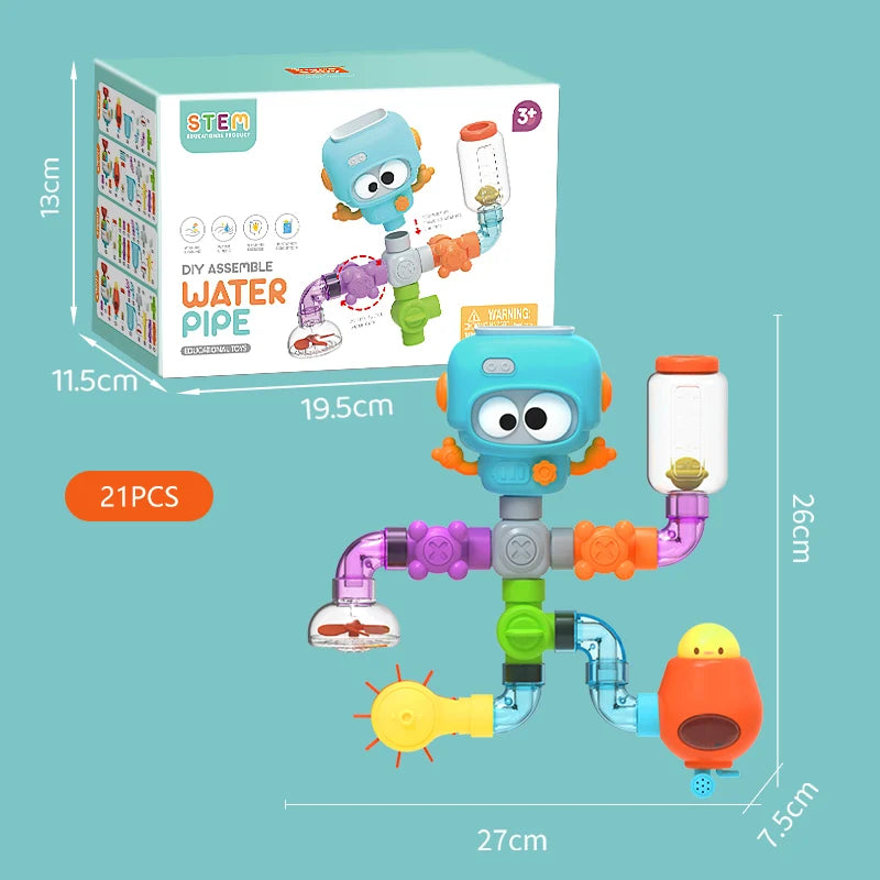 Water Pipes & Spinner Bath Activity Set