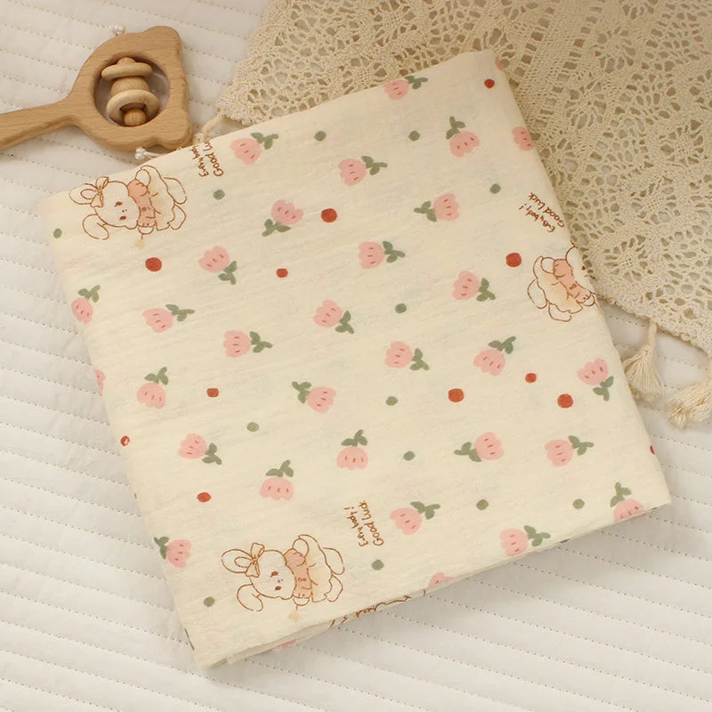 Breathable Cotton Muslin Swaddle Blanket for Newborns