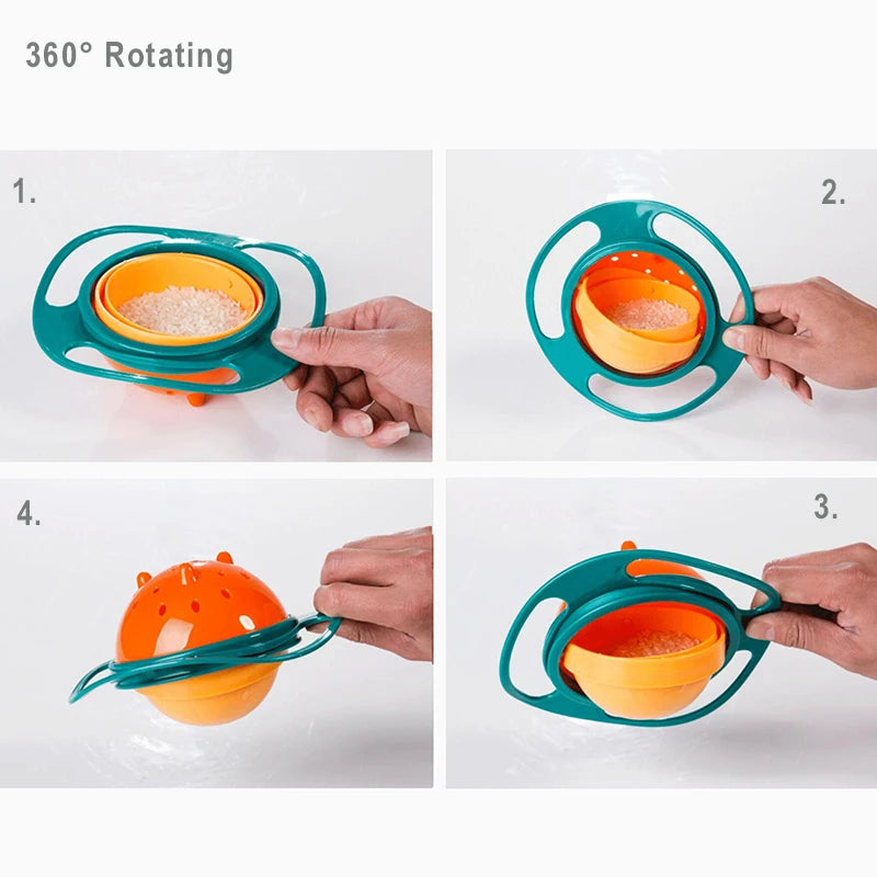 Gyro 360° Spill-Proof Snack Bowl for Toddlers
