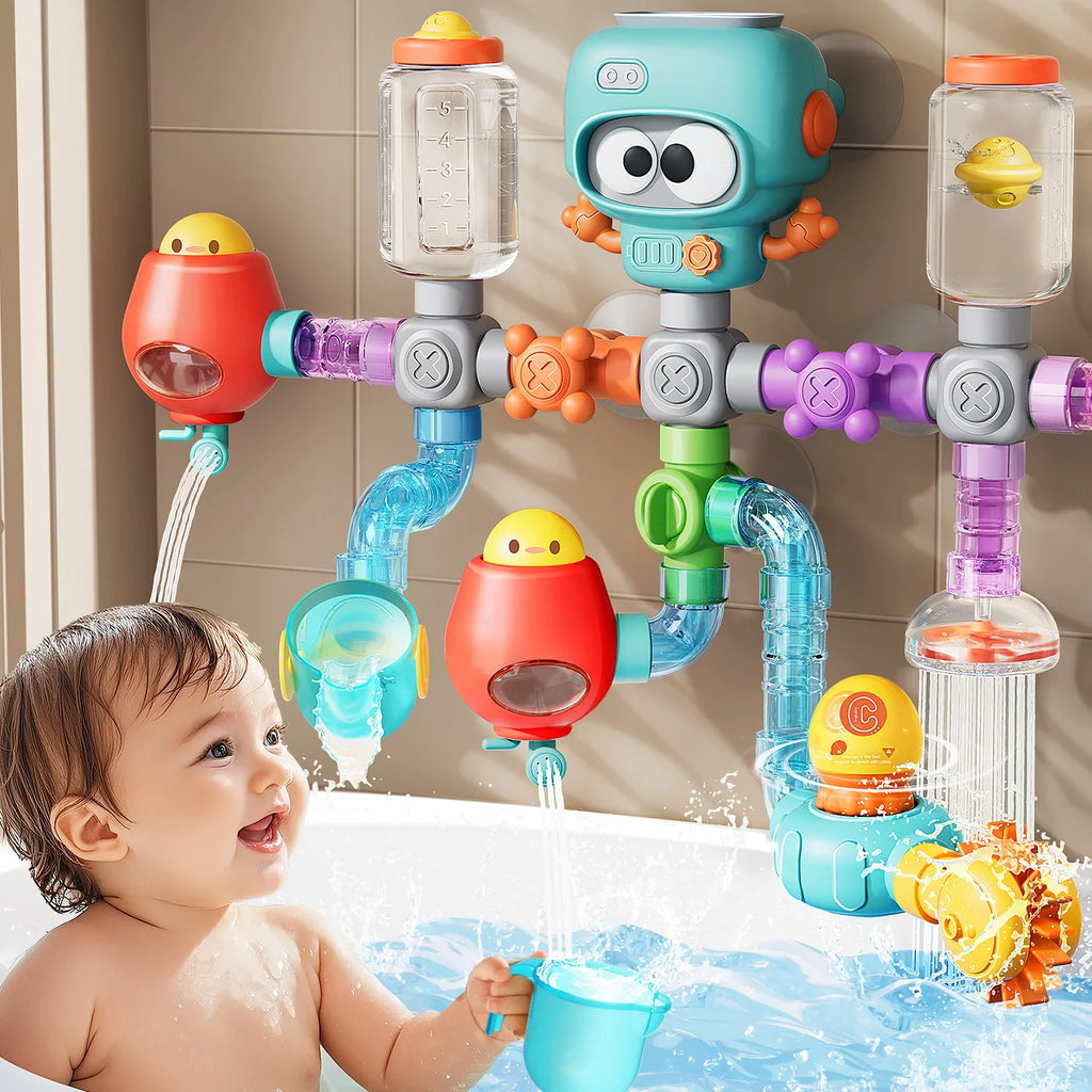 Water Pipes & Spinner Bath Activity Set