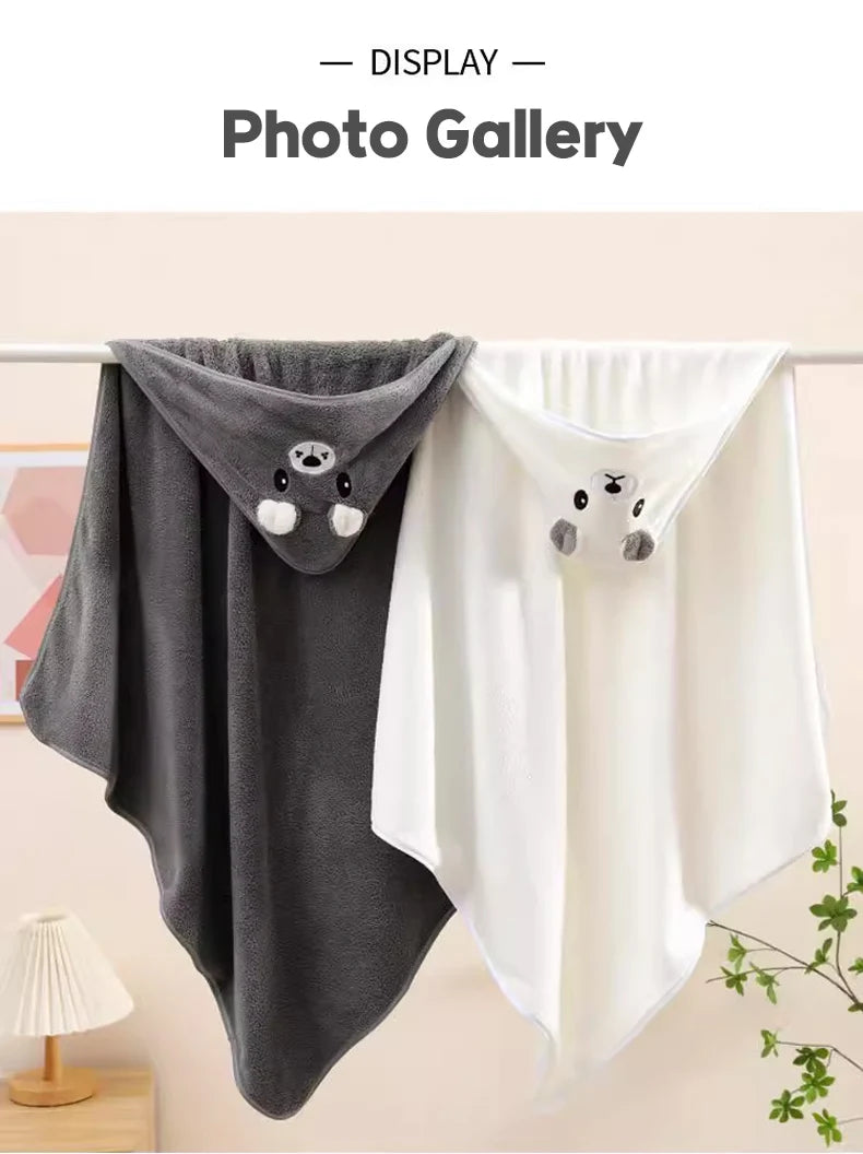 Ultra-Soft Baby Bath Towel & Swaddle Wrap