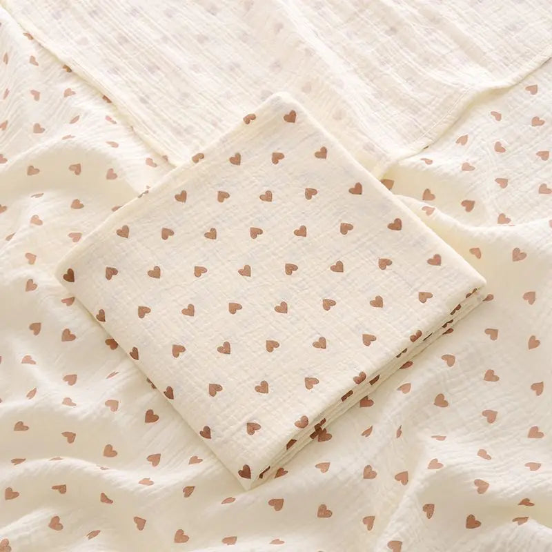 Breathable Cotton Muslin Swaddle Blanket for Newborns