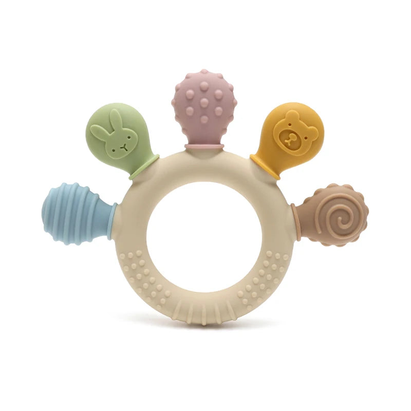 BPA-Free Dinosaur Silicone Baby Teether