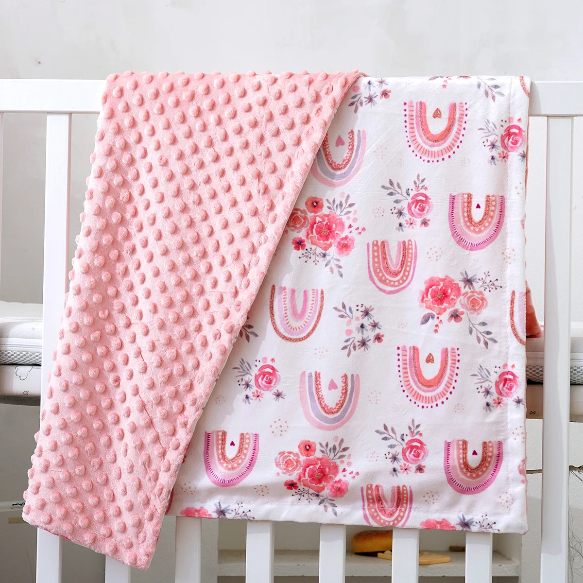 Ultra-Soft Plush Minky Baby Blanket | Cozy Toddler Throw (30” x 40”)