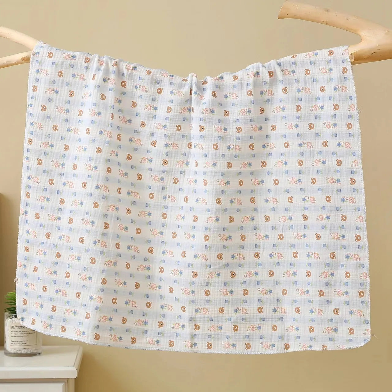 Breathable Cotton Muslin Swaddle Blanket for Newborns