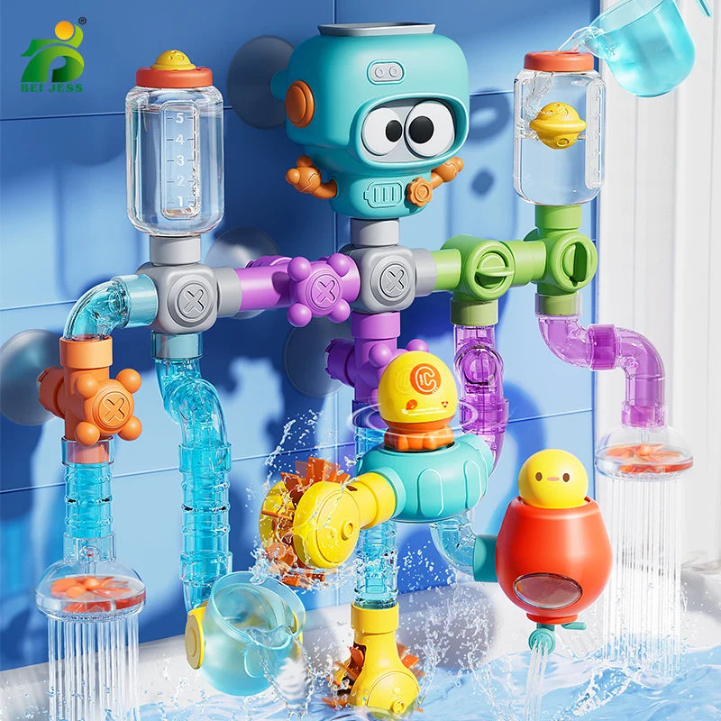 Water Pipes & Spinner Bath Activity Set