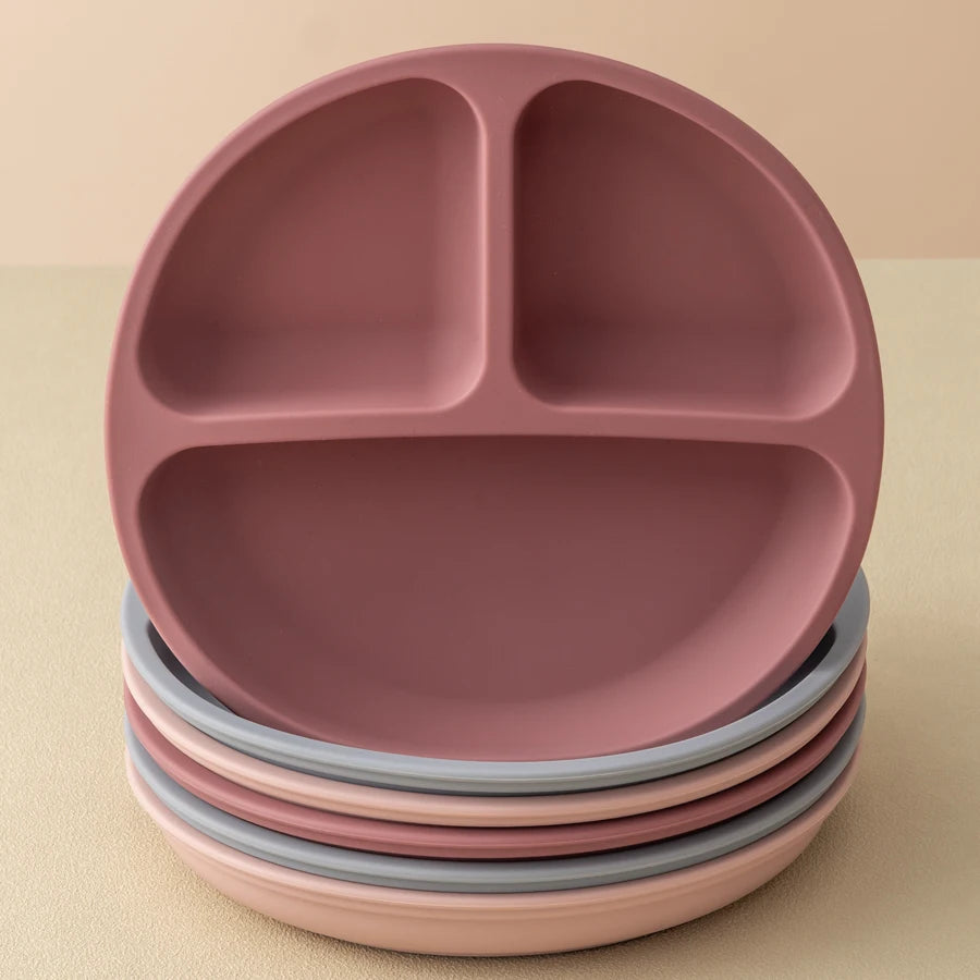 Suction Toddler Plate – Spill-Proof Non-Slip Baby Plate for Self-Feeding