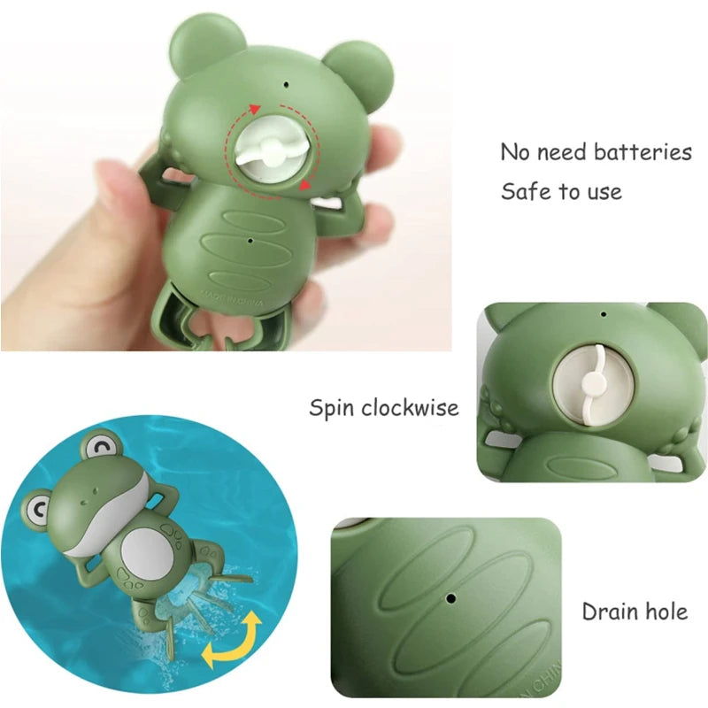 Swimming Frog Wind-Up Bath Toy