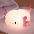 Cute Axolotl Silicone LED Night Light for Kids