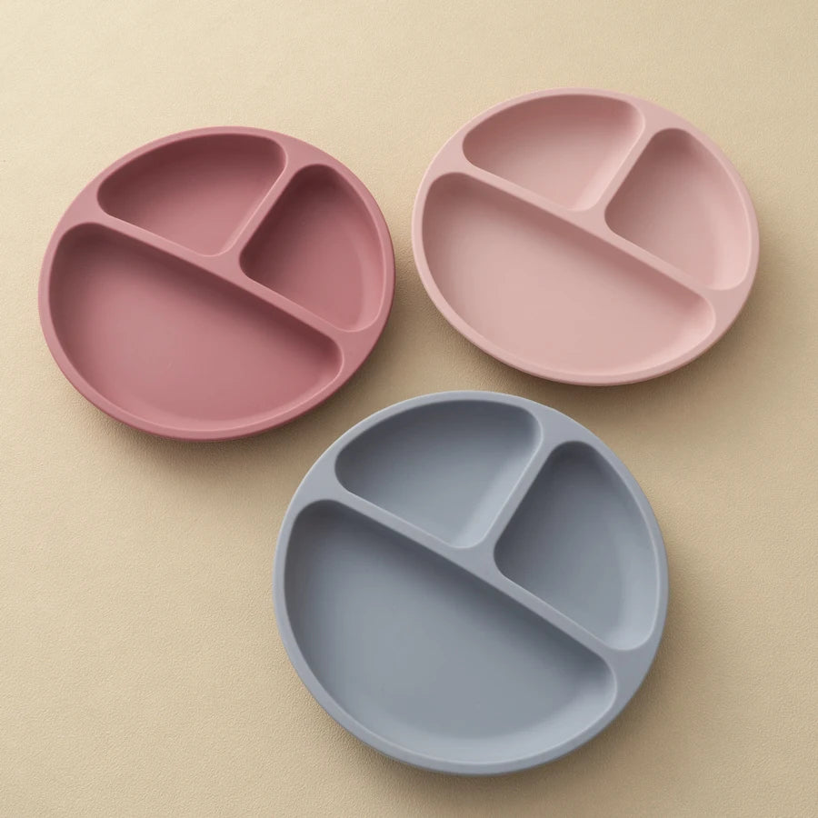 Suction Toddler Plate – Spill-Proof Non-Slip Baby Plate for Self-Feeding